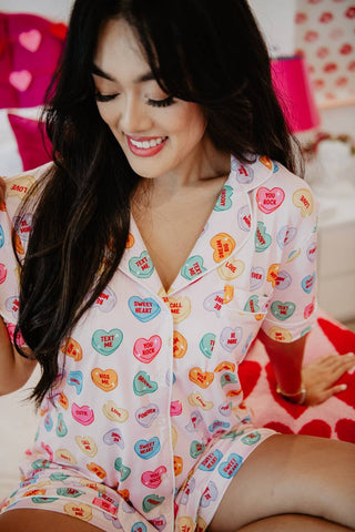 Candy Hearts Valentine's Day PJ Set