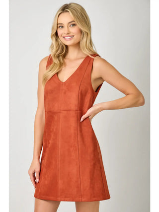 Cider Sunday Suede dress