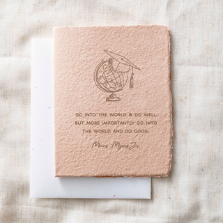 Go Into the World & Do Good | Graduation Greeting Card