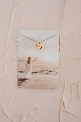 Hope Disc Necklace