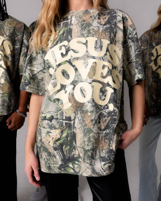 Camo Tee Jesus Loves You