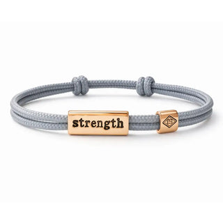 Sentiment Cord Bracelet-Strength, Proverbs 31:25