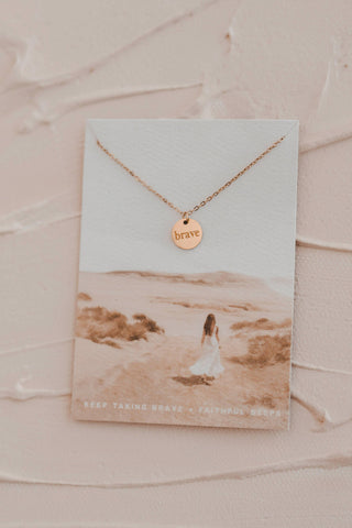 Brave Disc Necklace