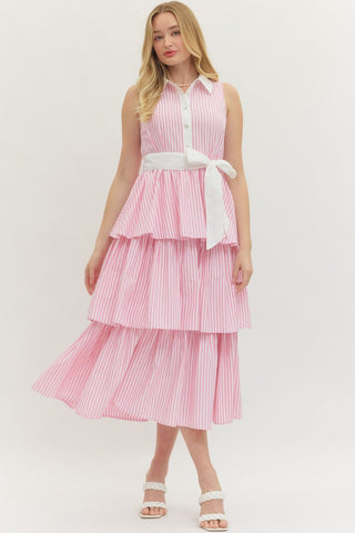 Blush Picnic Tiered Dress