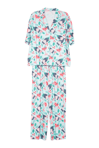 Holiday Champagne, Coupes & Holly  PJs