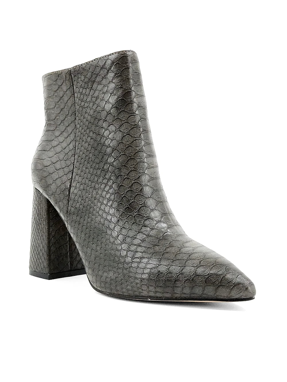 Veronica Boots in Grey Snake