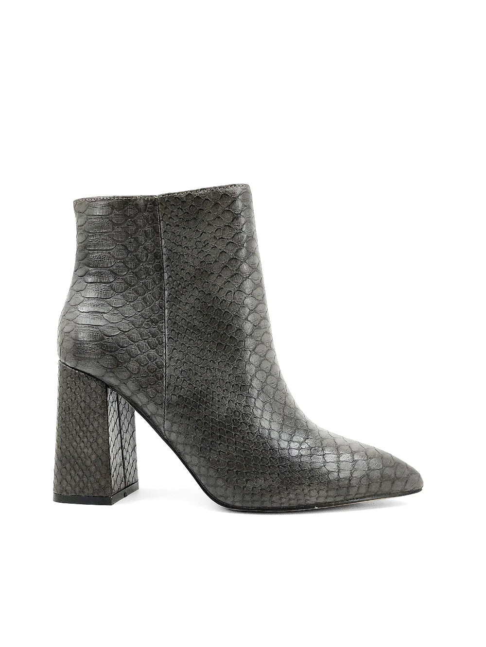 Veronica Boots in Grey Snake