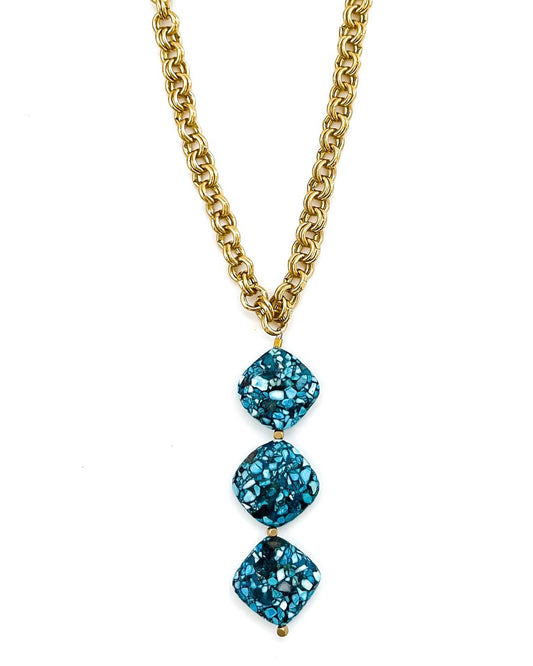 Tally Turquoise Drop Necklace